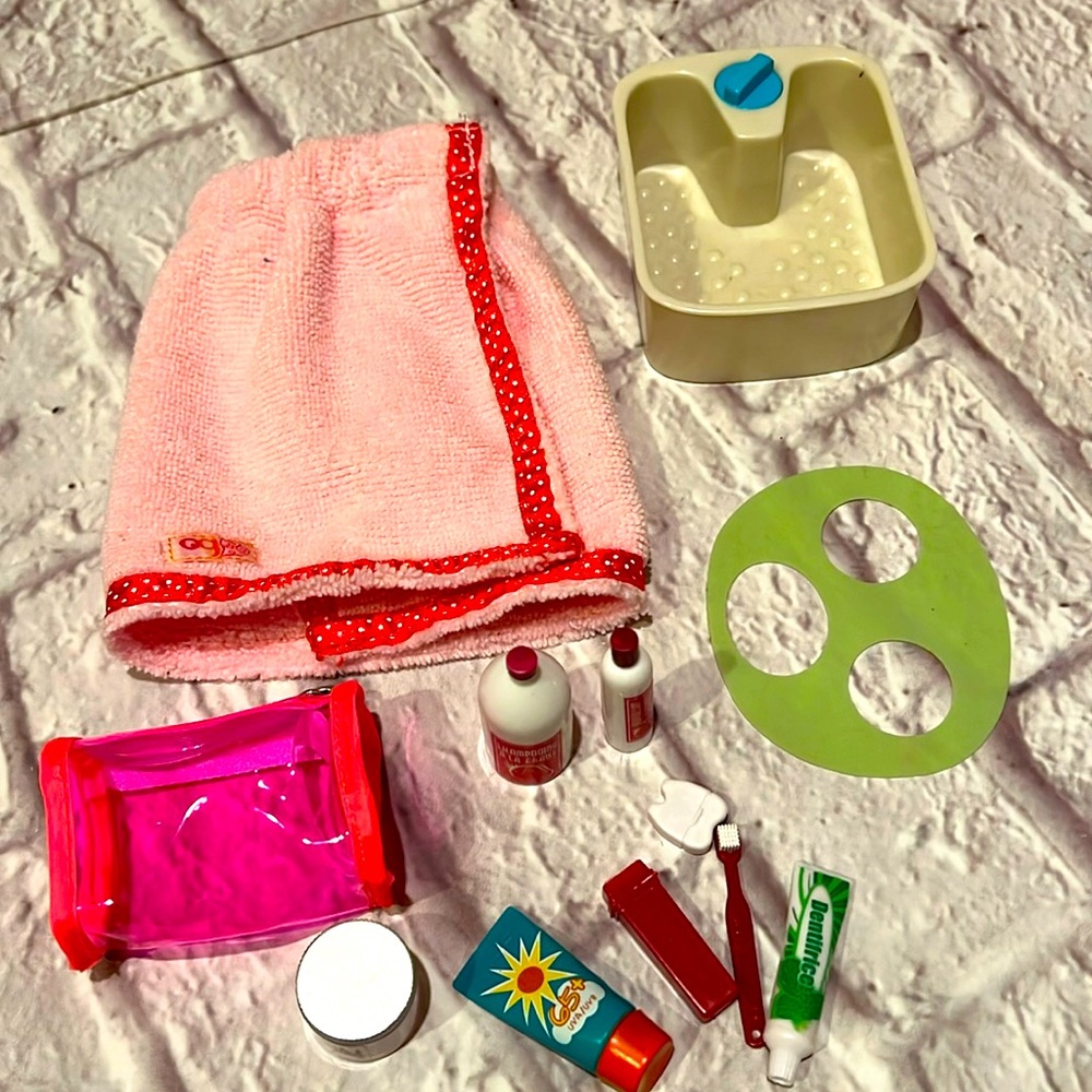 Our generation doll spa and bathroom accessories set